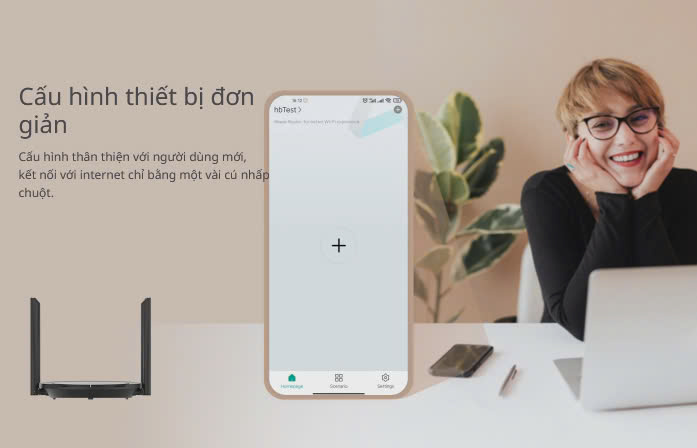 Bộ phát WiFi Ruijie RG-EW300 PRO - Tốc độ 300Mbps, Quản lý qua App